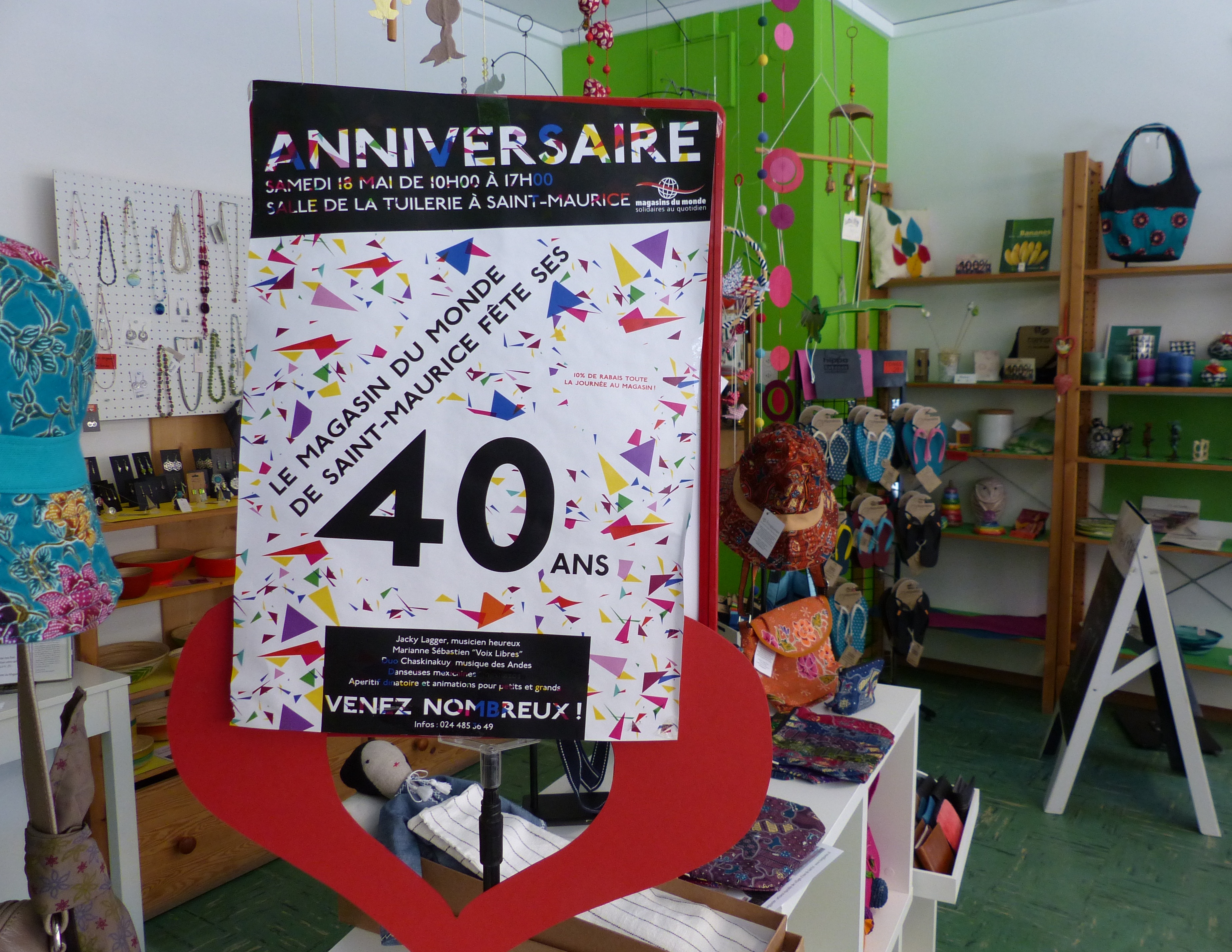 Le Magasin du Monde de Saint-Maurice fête ses 40 ans